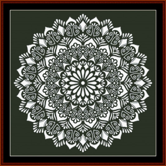 Counted Cross Stitch Pattern: Mandala 129 -  Cross Stitch Collectibles