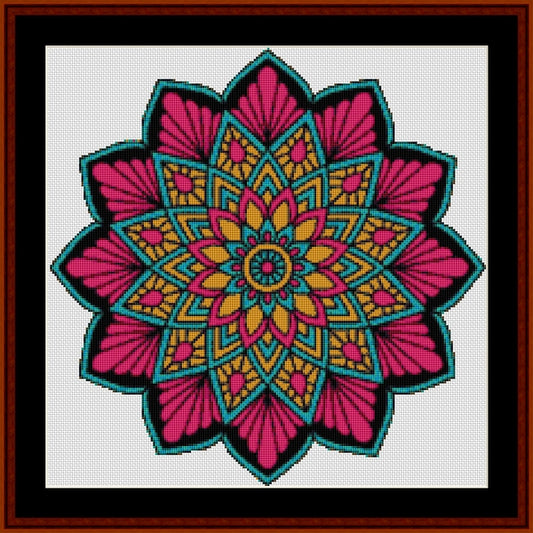 Counted Cross Stitch Pattern: Mandala 12 – Small - Cross Stitch Collectibles