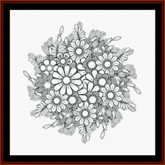 Counted Cross Stitch Pattern: Mandala 130 - Cross Stitch Collectibles
