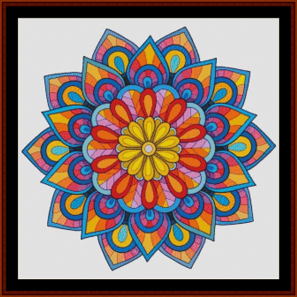 Counted Cross Stitch Pattern: Mandala 144 - Cross Stitch Collectibles