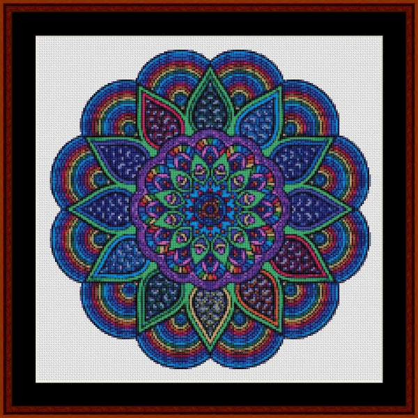 Counted Cross Stitch Pattern: Mandala 14 (Small) - Cross Stitch Collectibles
