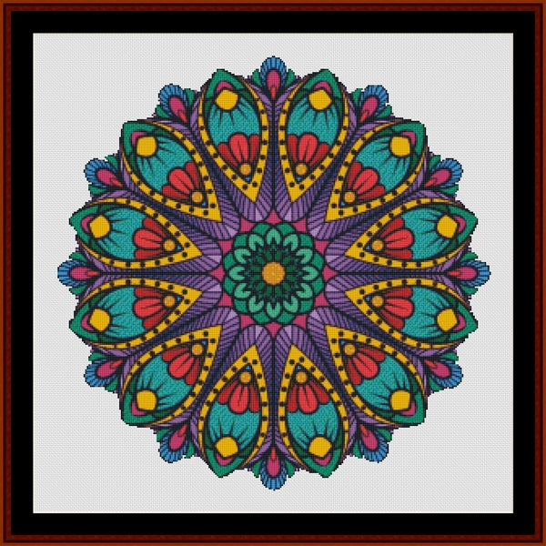 Counted Cross Stitch Pattern: Mandala 158 - Cross Stitch Collectibles