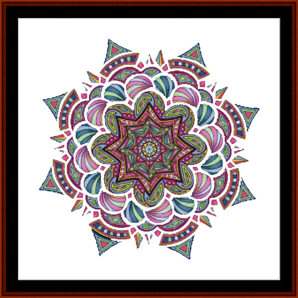Counted Cross Stitch Pattern: Mandala 15 - Cross Stitch Collectibles