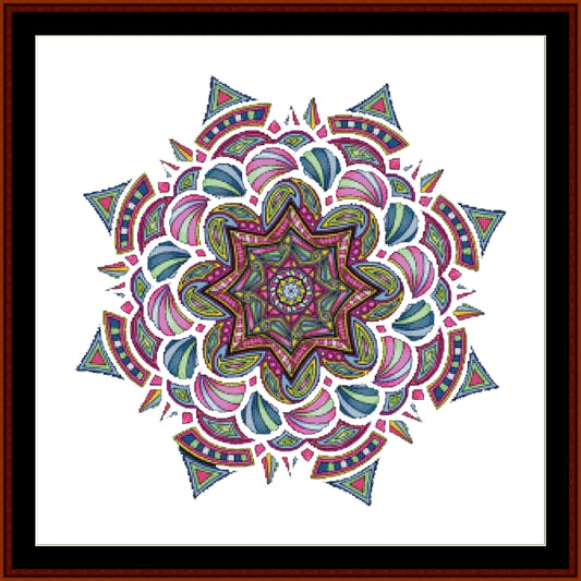 Counted Cross Stitch Pattern: Mandala 15 - Cross Stitch Collectibles