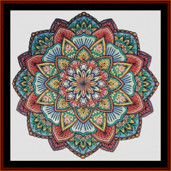 Counted Cross Stitch Pattern: Mandala 16 - Cross Stitch Collectibles