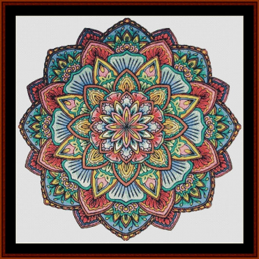 Counted Cross Stitch Pattern: Mandala 16 - Cross Stitch Collectibles