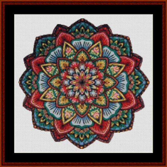 Counted Cross Stitch Pattern: Mandala 16 (Small) - Cross Stitch Collectibles