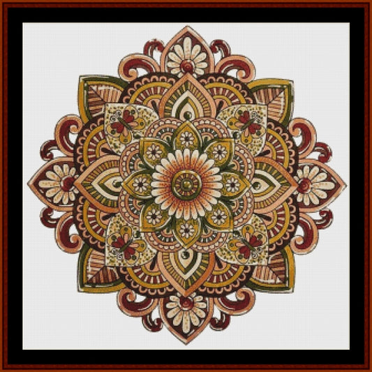 Counted Cross Stitch Pattern: Mandala 17 (Large) - Cross Stitch Collectibles