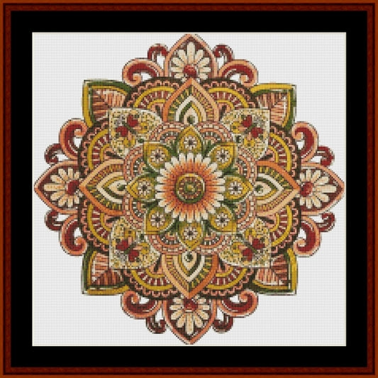 Counted Cross Stitch Pattern: Mandala 17 (Small) - Cross Stitch Collectibles