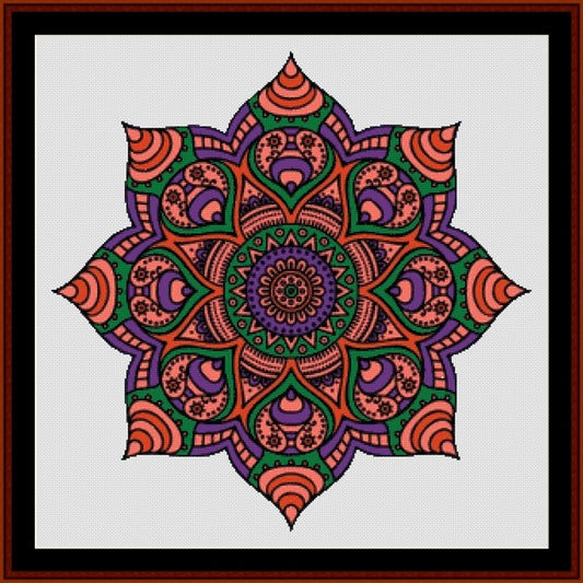 Counted Cross Stitch Pattern: Mandala 18 - Cross Stitch Collectibles