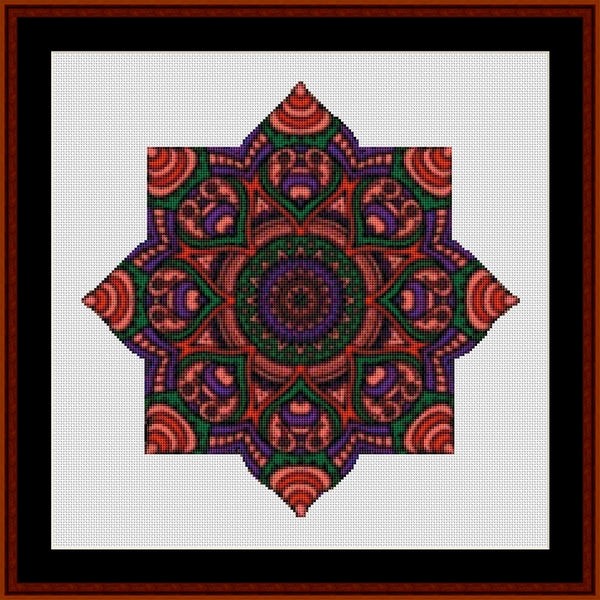 Counted Cross Stitch Pattern: Mandala 18 (Small) - Cross Stitch Collectibles