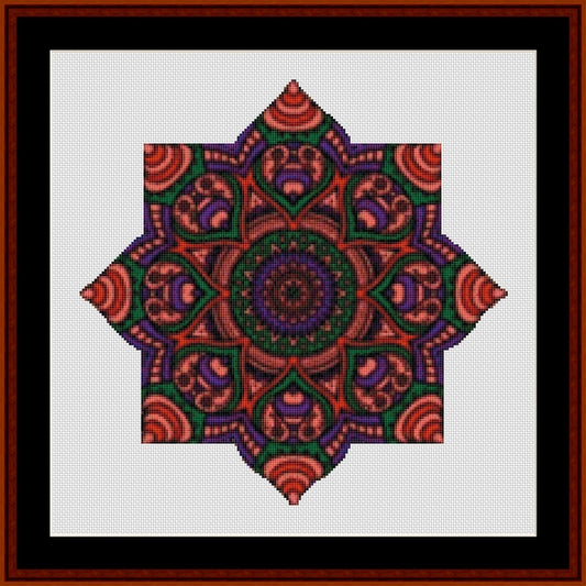 Counted Cross Stitch Pattern: Mandala 18 (Small) - Cross Stitch Collectibles