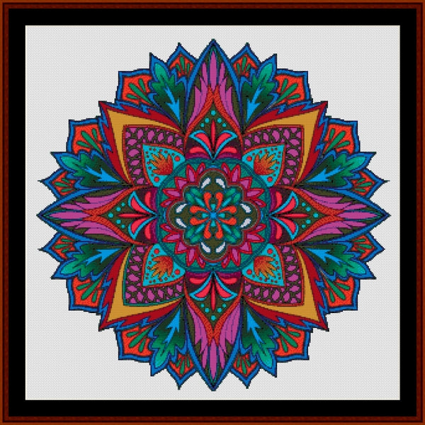 Counted Cross Stitch Pattern: Mandala 19 (Large) - Cross Stitch Collectibles