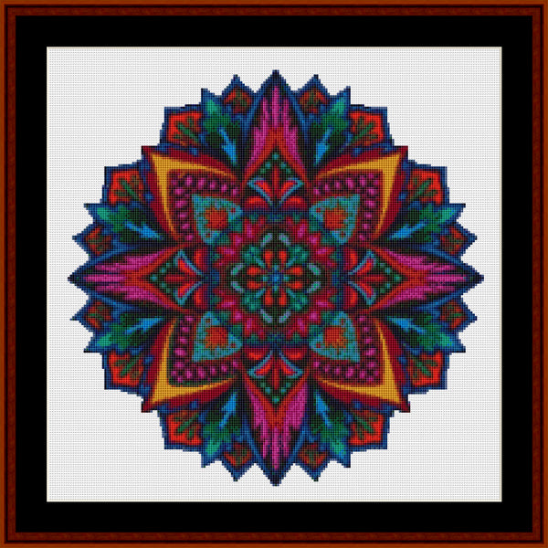Counted Cross Stitch Pattern: Mandala 19 (Small) - Cross Stitch Collectibles