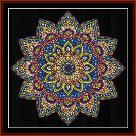 Counted Cross Stitch Pattern: Mandala 1 - Cross Stitch Collectibles