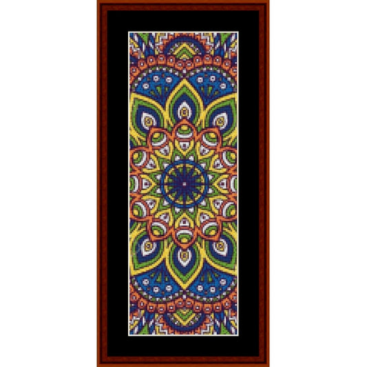 Counted Cross Stitch Pattern: Mandala 1 Bookmark - Cross Stitch Collectibles