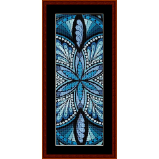 Counted Cross Stitch Pattern: Mandala 20 Bookmark - Cross Stitch Collectibles
