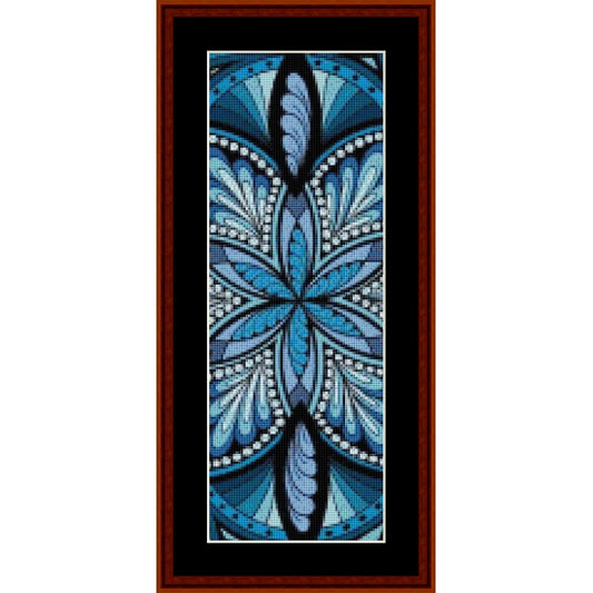 Counted Cross Stitch Pattern: Mandala 20 Bookmark - Cross Stitch Collectibles