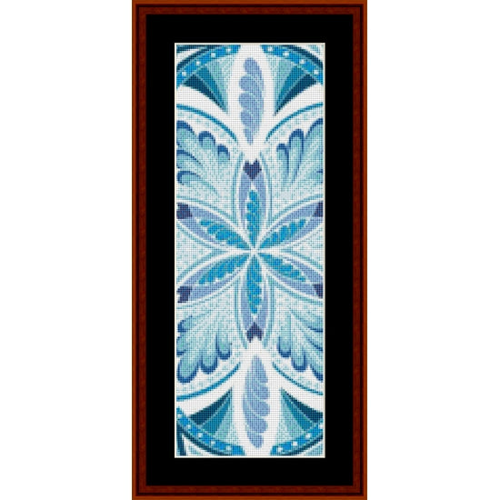 Counted Cross Stitch Pattern: Mandala 21 Bookmark - Cross Stitch Collectibles