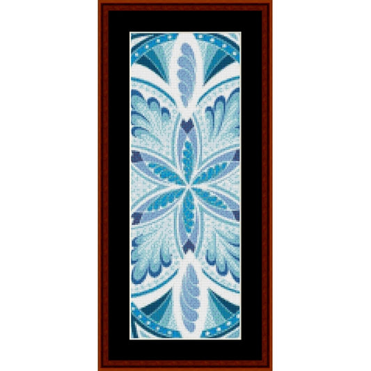 Counted Cross Stitch Pattern: Mandala 21 Bookmark - Cross Stitch Collectibles