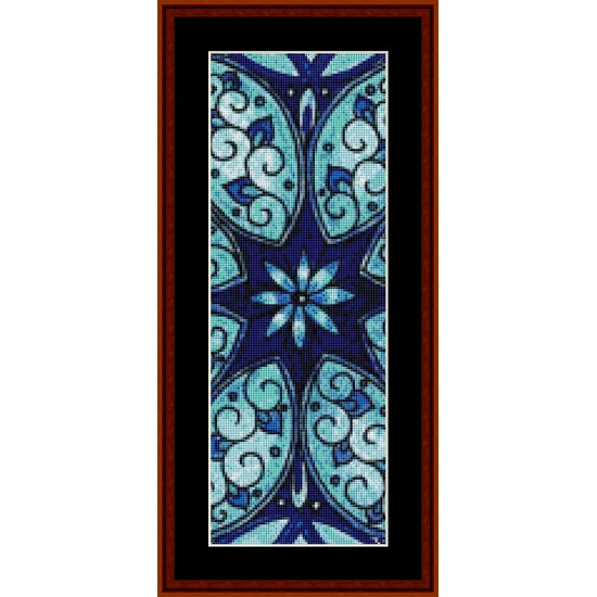 Counted Cross Stitch Pattern: Mandala 22 Bookmark - Cross Stitch Collectibles