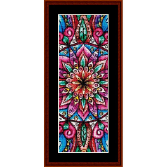 Counted Cross Stitch Pattern: Mandala 23 Bookmark - Cross Stitch Collectibles