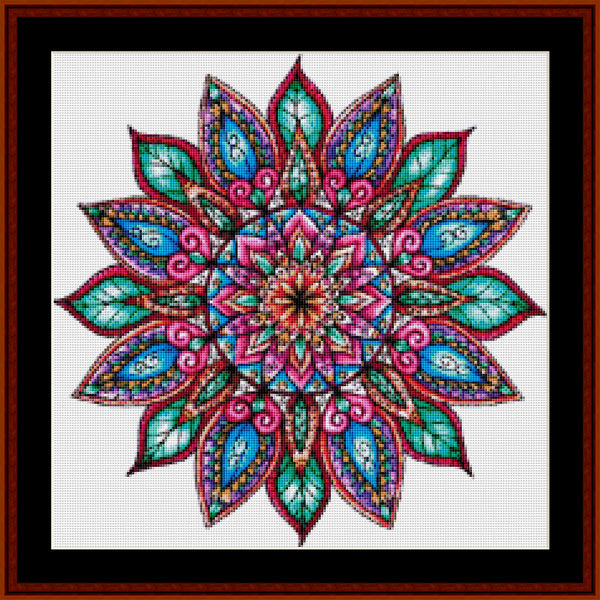 Counted Cross Stitch Pattern: Mandala 23 (Small) - Cross Stitch Collectibles