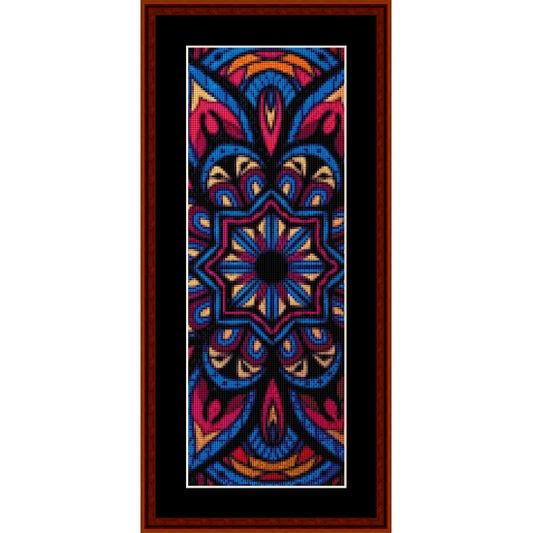 Counted Cross Stitch Pattern: Mandala 25 Bookmark - Cross Stitch Collectibles