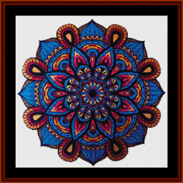 Counted Cross Stitch Pattern: Mandala 25 (Small) - Cross Stitch Collectibles