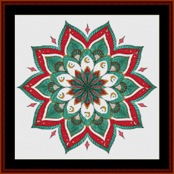 Counted Cross Stitch Pattern: Mandala 26 (Small) - Cross Stitch Collectibles