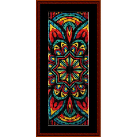 Counted Cross Stitch Pattern: Mandala 27 Bookmark - Cross Stitch Collectibles