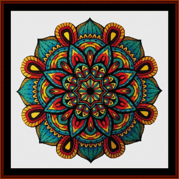 Counted Cross Stitch Pattern: Mandala 27 (Large) - Cross Stitch Collectibles