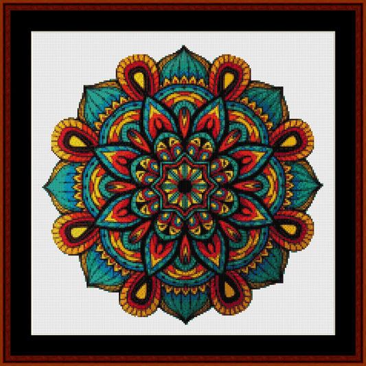 Counted Cross Stitch Pattern: Mandala 27 (Small) - Cross Stitch Collectibles