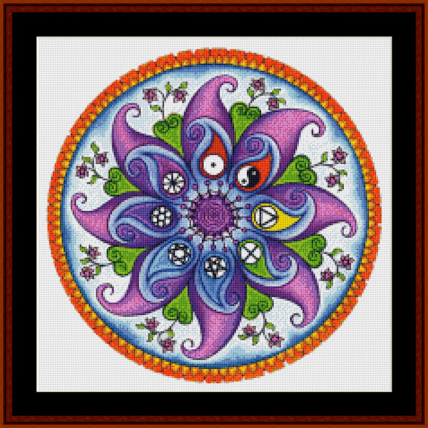 Counted Cross Stitch Pattern: Mandala 28 (Small) - Cross Stitch Collectibles