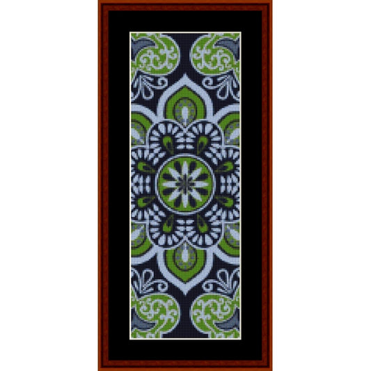 Counted Cross Stitch Pattern: Mandala 29 Bookmark - Cross Stitch Collectibles