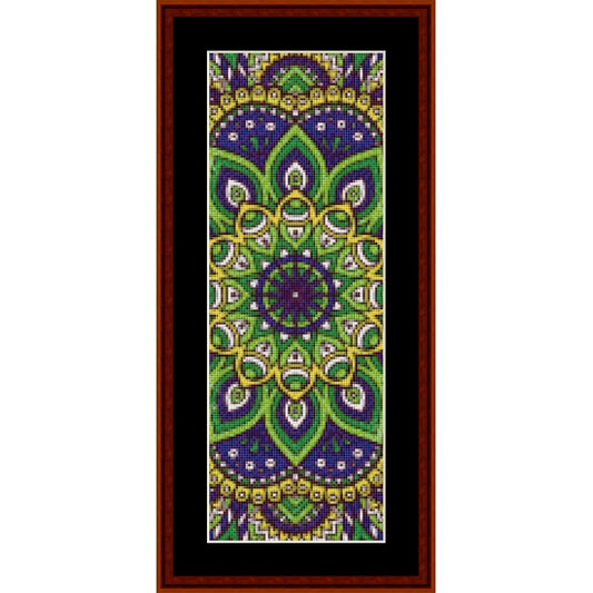 Counted Cross Stitch Pattern: Mandala 2 Bookmark - Cross Stitch Collectibles