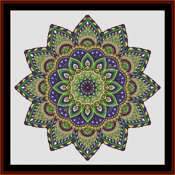 Counted Cross Stitch Pattern: Mandala 2 (Large) - Cross Stitch Collectibles