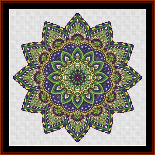 Counted Cross Stitch Pattern: Mandala 2 (Large) - Cross Stitch Collectibles