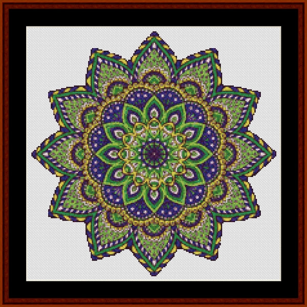 Counted Cross Stitch Pattern: Mandala 2 (Small) - Cross Stitch Collectibles