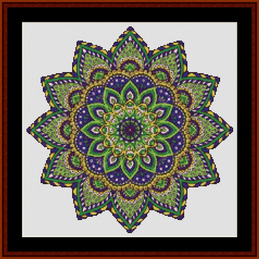 Counted Cross Stitch Pattern: Mandala 2 (Small) - Cross Stitch Collectibles