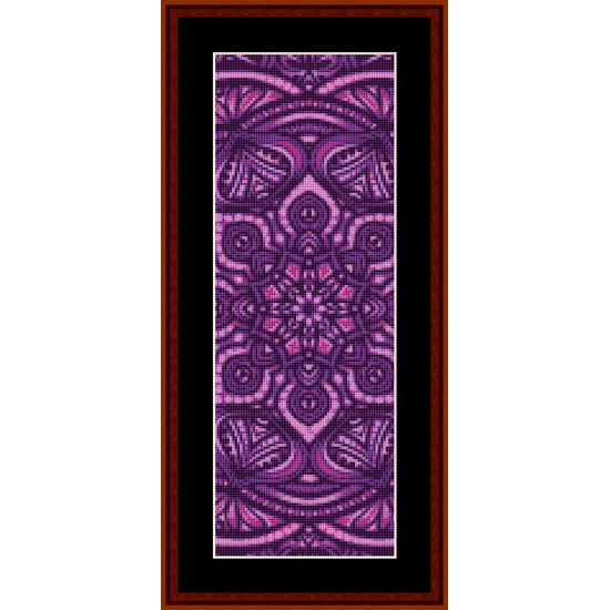 Counted Cross Stitch Pattern: Mandala 30 Bookmark - Cross Stitch Collectibles