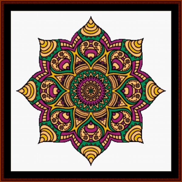 Counted Cross Stitch Pattern: Mandala 32 (Large) - Cross Stitch Collectibles