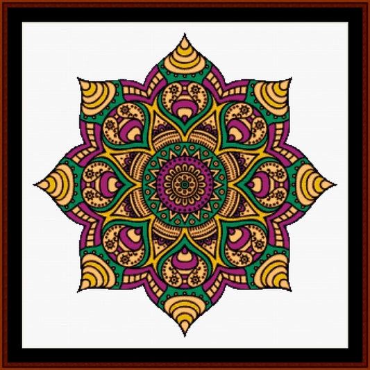 Counted Cross Stitch Pattern: Mandala 32 (Small) - Cross Stitch Collectibles