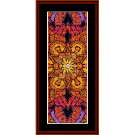 Counted Cross Stitch Pattern: Mandala 33 Bookmark - Cross Stitch Collectibles