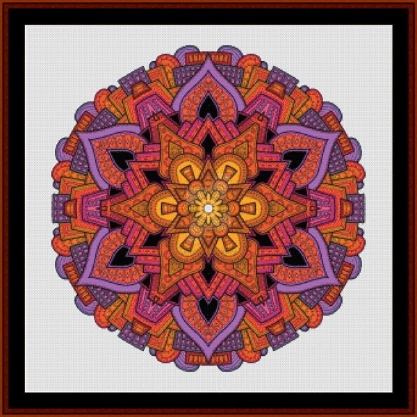 Counted Cross Stitch Pattern: Mandala 33 (Large) - Cross Stitch Collectibles