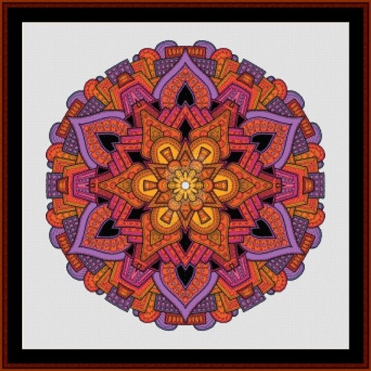 Counted Cross Stitch Pattern: Mandala 33 (Large) - Cross Stitch Collectibles
