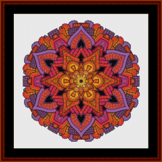 Counted Cross Stitch Pattern: Mandala 33 (Small) - Cross Stitch Collectibles