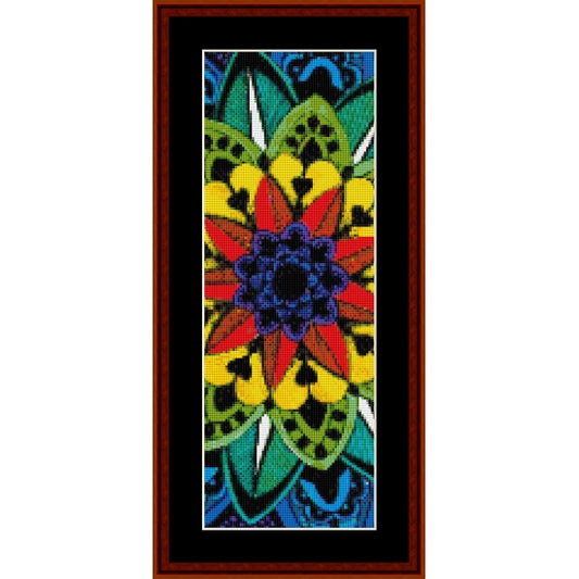 Counted Cross Stitch Pattern: Mandala 34 Bookmark - Cross Stitch Collectibles