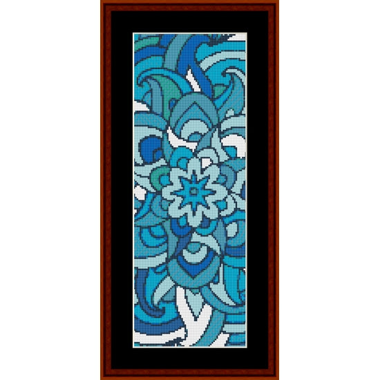 Counted Cross Stitch Pattern: Mandala 36 Bookmark - Cross Stitch Collectibles