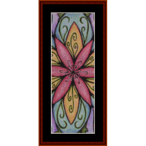 Counted Cross Stitch Pattern: Mandala 37 Bookmark - Cross Stitch Collectibles